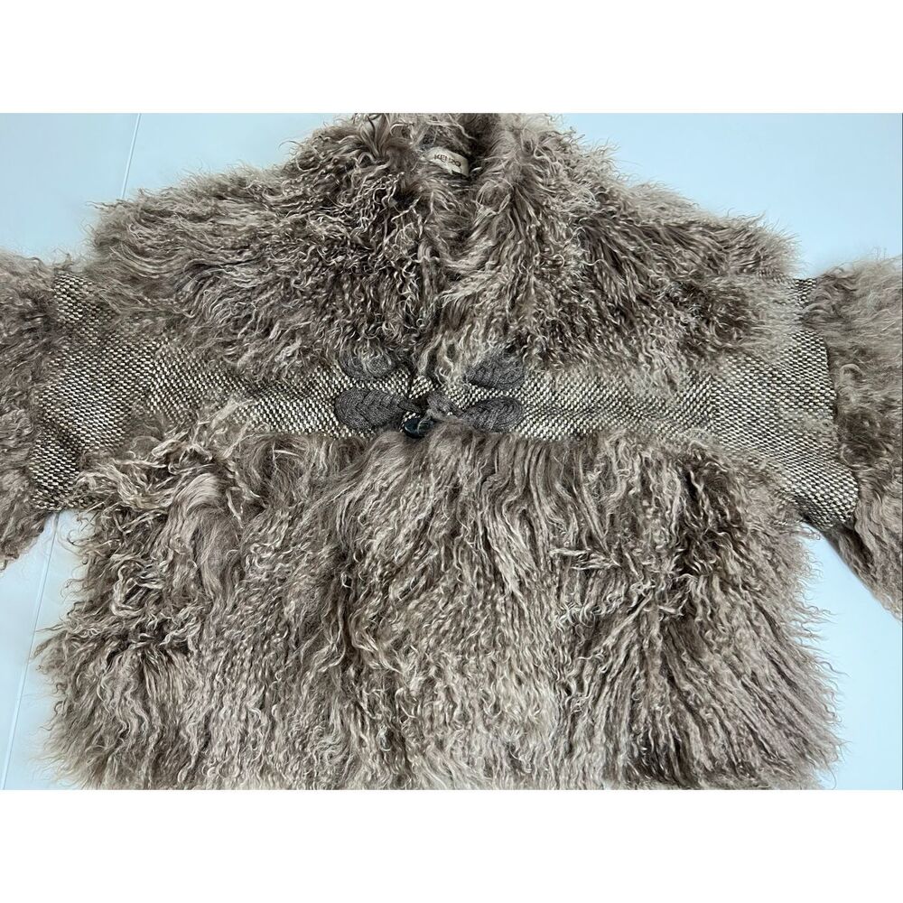 Kenzo Brown Mongolian Shearling Fur Jacket - Picture 7 of 14